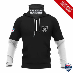 Las Vegas Raiders Ver 01 Personalized 3D Mask Hoodie