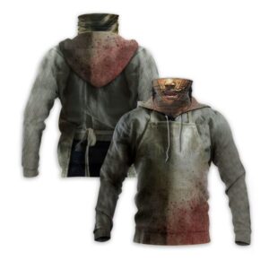 Leatherface Hoodies Mask Print 3D Horror Movie