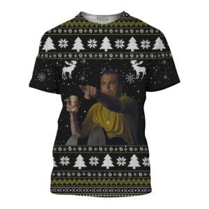 Leonardo Dicaprio Deer Christmas Tree 3D Shirt