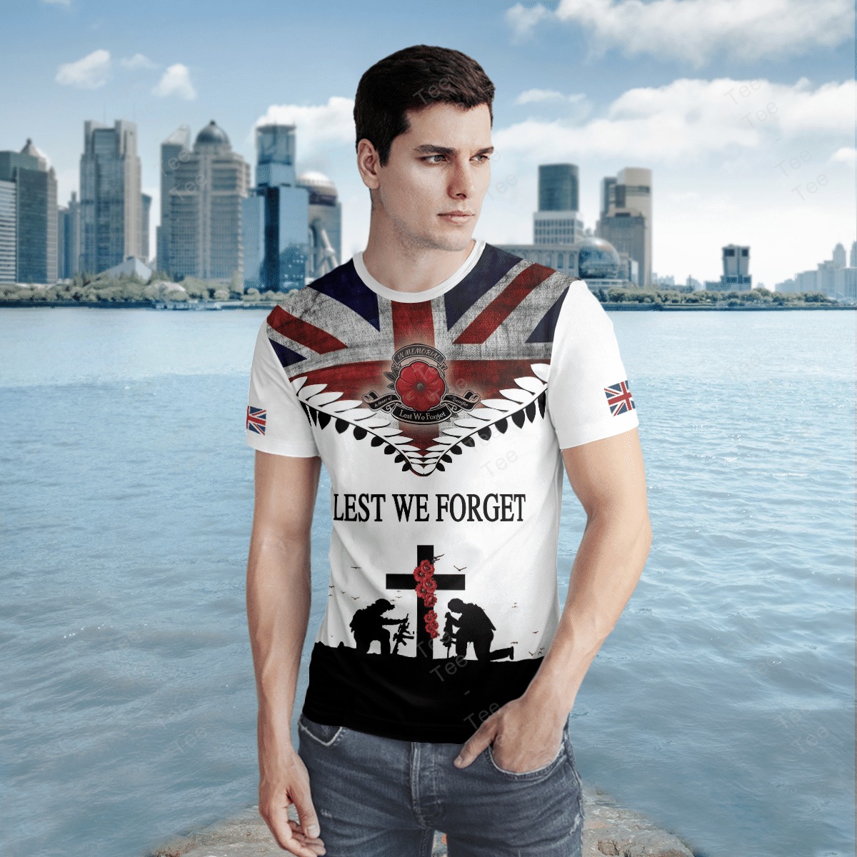 Lest We Forget Veteran American Flag 3D Shirt Lest We Forget Veteran American Flag 3D Shirt