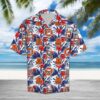 Lifeguard Palm Hawaiian Shirt Summer Button Up