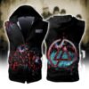 Linkin Park Sleeveless Vest Zip Hoodie