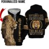 Lion Am A September Girl Never Mistake My Kindness For Weakness Custom Name Hoodie And Shirt