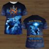 Lion Cross Jesus Is My Savior Way Maker Miracle Worker 3D Shirt
