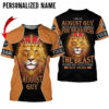 Lion I Am September Girl 3D Hoodie And T Shirt