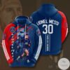 Lionel Messi 30 Paris Saint Germain 3D Hoodie