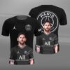 Lionel Messi Psg Paris Saint Germain 3D Hoodie And Shirt