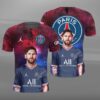 Lionel Messi Psg Paris Saint Germain 3D Hoodie And Shirt