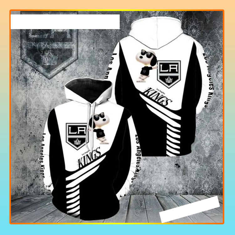 Los Angelea Kings Snoopy 3D Hoodie Los Angelea Kings Snoopy 3D Hoodie