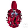 Los Angeles Angels Deadpool Red 3D Hoodie