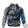 Los Angeles Chargers Skull Jersey 3D Hoodie