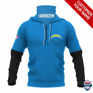 Los Angeles Chargers Ver 01 Personalized 3D Mask Hoodie