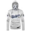 Los Angeles Dodgers Custom Name And Number 3D Hoodie Mask