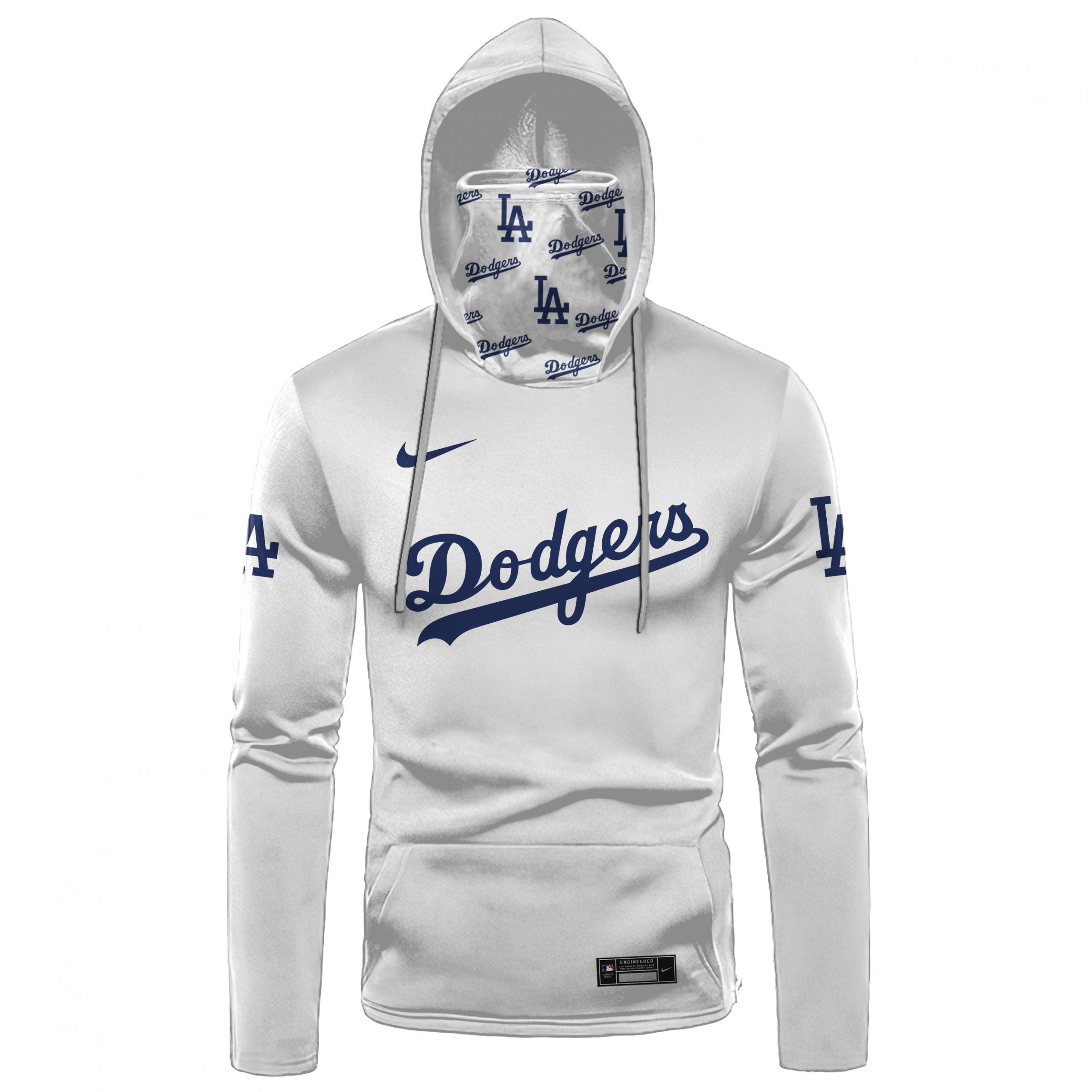 Los Angeles Dodgers Custom Name And Number 3D Hoodie Mask Los Angeles Dodgers Custom Name And Number 3D Hoodie Mask