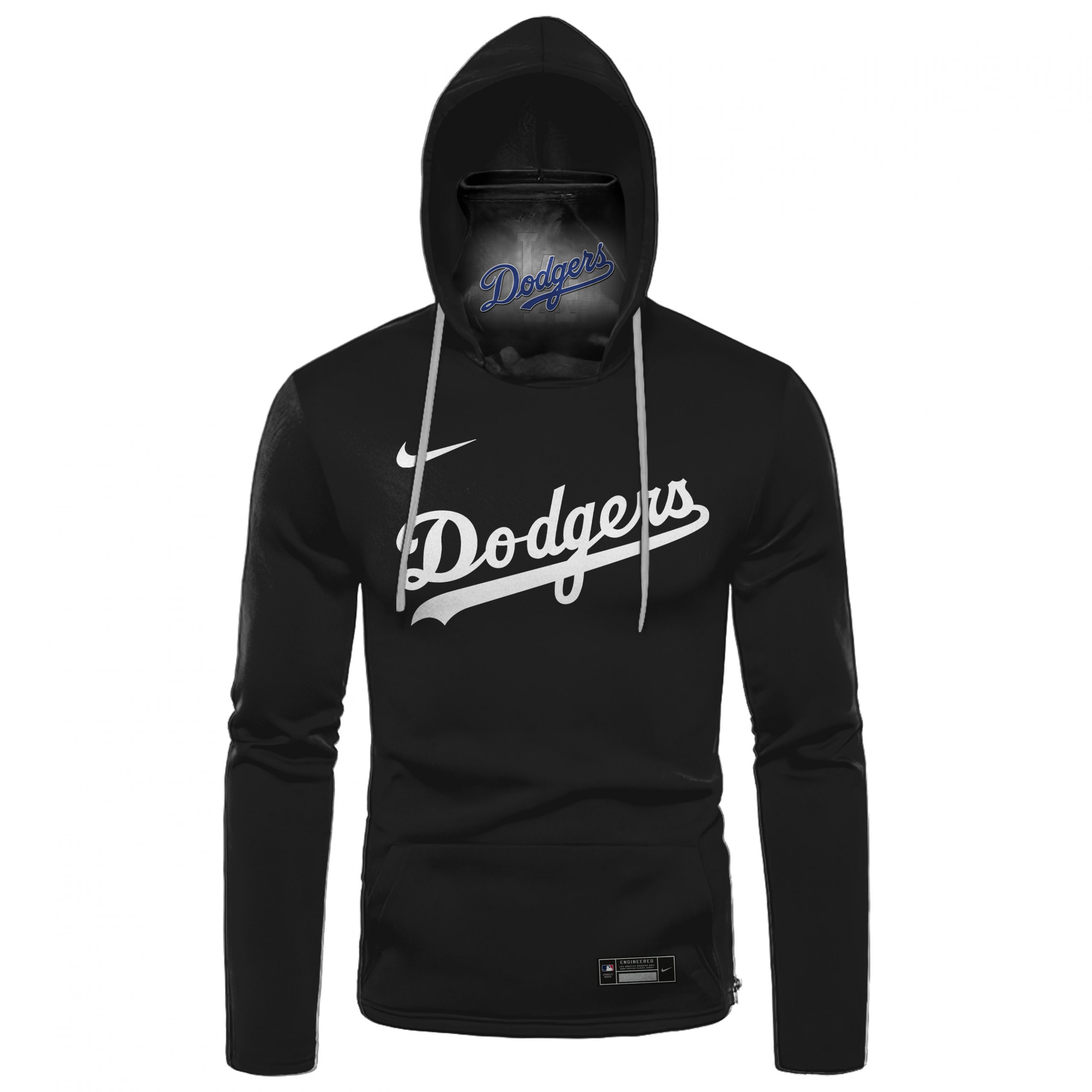 Los Angeles Dodgers Custom Name And Number 3D Hoodie Mask Los Angeles Dodgers Custom Name And Number 3D Hoodie Mask