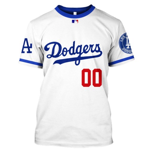 Los Angeles Dodgers Custom Personalized 3D Shirt Los Angeles Dodgers Custom Personalized 3D Shirt