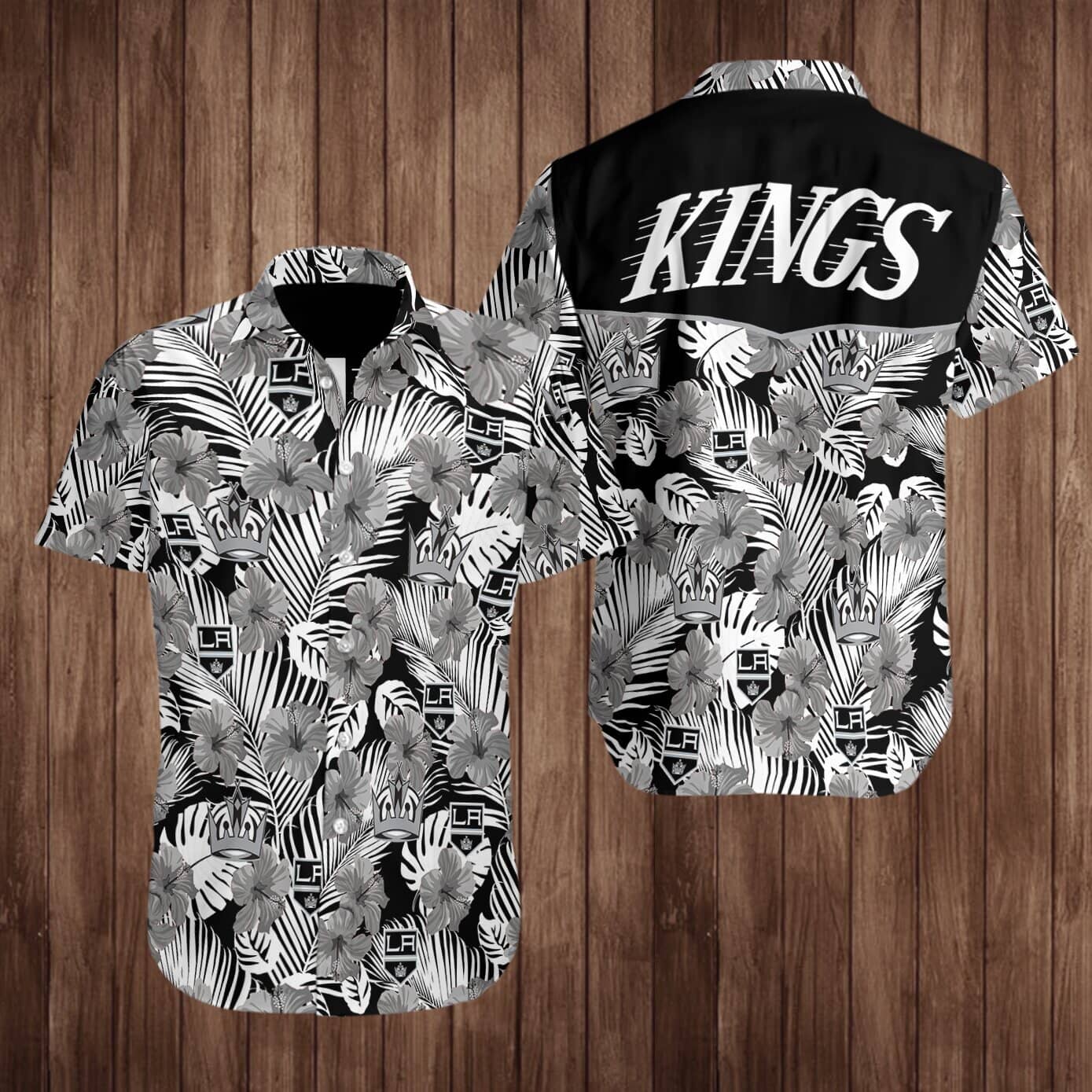 Los Angeles Kings Hockey Hawaiian Shirt Summer Button Up Los Angeles Kings Hockey Hawaiian Shirt Summer Button Up