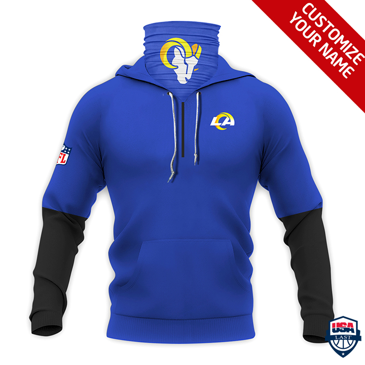 Los Angeles Rams Ver 01 Personalized 3D Mask Hoodie Los Angeles Rams Ver 01 Personalized 3D Mask Hoodie