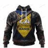 Los Angeles Rams Warrior Customized Hoodie Jersey