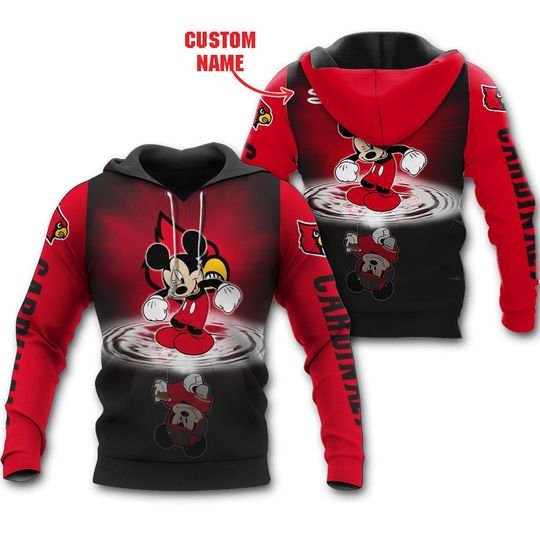 Louisville Cardinals Mickey Custom Name Shirt Louisville Cardinals Mickey Custom Name Shirt
