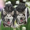 Love Husky 3D Full Print Hoodie And Shirts