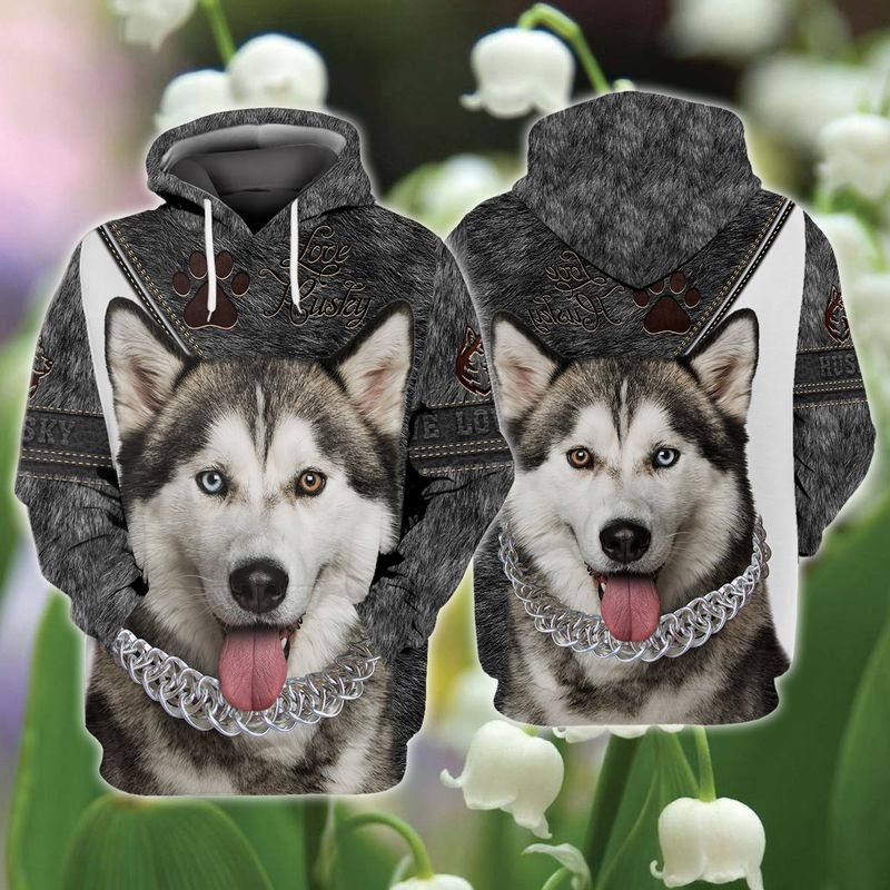 Love Husky 3D Full Print Hoodie And Shirts Love Husky 3D Full Print Hoodie And Shirts