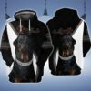 Love Rottweiler 3D Full Print Hoodie