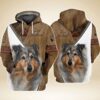 Love Shetland Dog 3D Full Print Hoodie And Shirts
