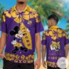 Lsu Tigers & Mickey Mouse Hawaiian Shirt