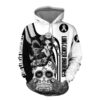 Lung Cancer Awareness Skull Girl 3D Shirt