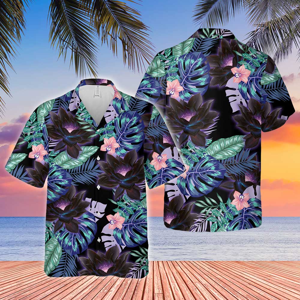 Magic The Gathering Black Lotus Tropical Hawaiian Shirt Magic The Gathering Black Lotus Tropical Hawaiian Shirt