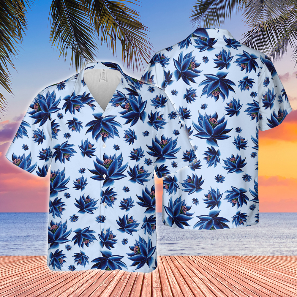 Magic The Gathering Black Lotus White Hawaiian Shirt Magic The Gathering Black Lotus White Hawaiian Shirt