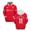 Manchester United 11 Greenwood 3D Hoodie