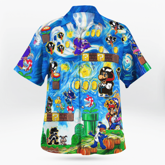 Mario Venom Hawaiian Shirt Mario Venom Hawaiian Shirt