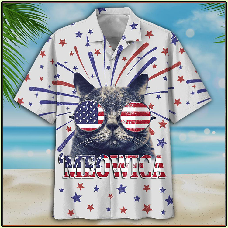 Meowica Cat Hawaiian Shirt Meowica Cat Hawaiian Shirt