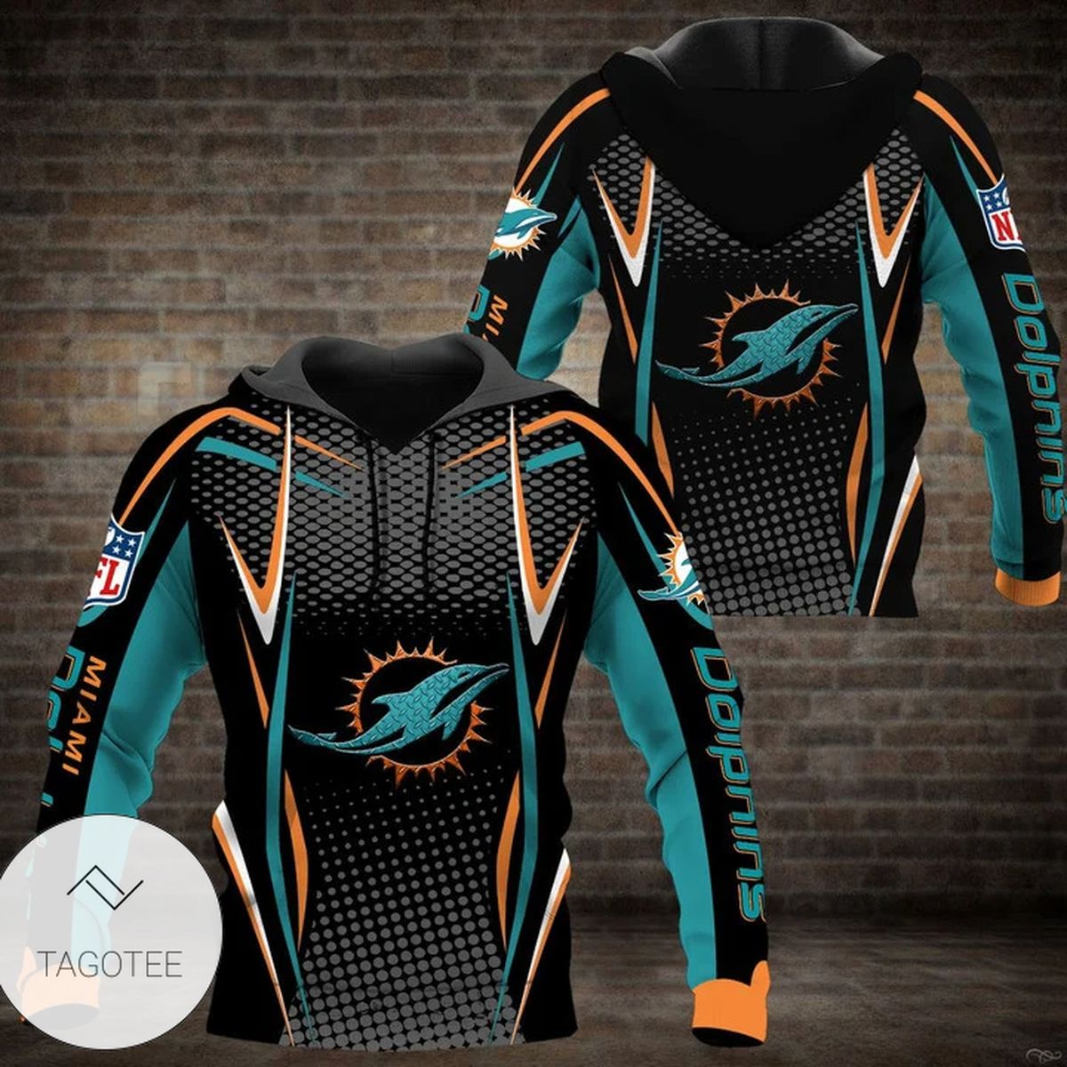 Miami Dolphins Hoodie- Tagotee Miami Dolphins Hoodie- Tagotee
