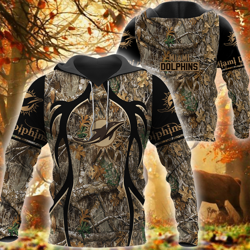 Miami Dolphins Nfl Camo 3D Shirt Miami Dolphins Nfl Camo 3D Shirt