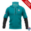 Miami Dolphins Ver 01 Personalized 3D Mask Hoodie