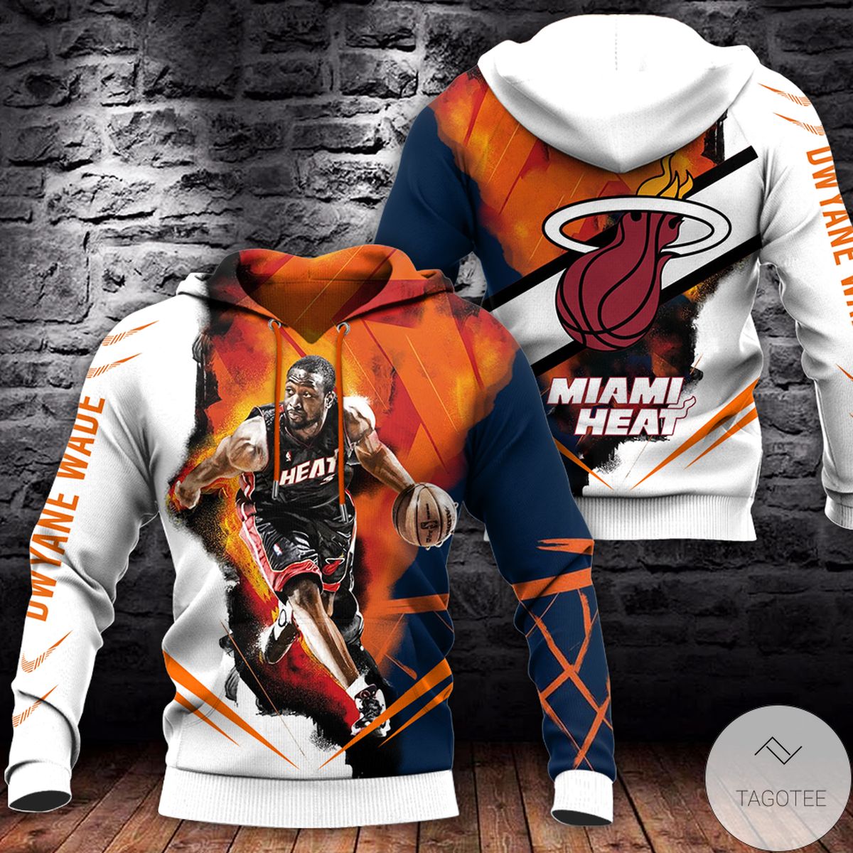 Miami Heat Dwyane Wade 3D Hoodie Miami Heat Dwyane Wade 3D Hoodie