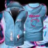 Miami Heat Nba Sleeveless Vest Zip Hoodie