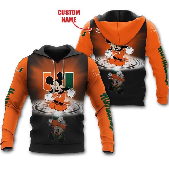 Miami Hurricanes Mickey Custom Name Shirt Miami Hurricanes Mickey Custom Name Shirt