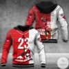 Michael Jordan 23 Red White Hitting Man 3D Hoodie