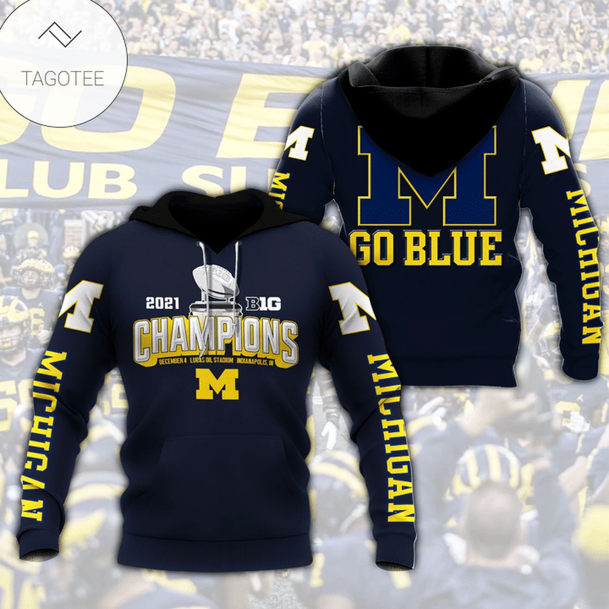 Michigan Wolverines Go Blues Hoodie Michigan Wolverines Go Blues Hoodie