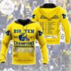 Michigan Wolverines Hail To The Victors Big Ten Champions Hoodie- Tagotee