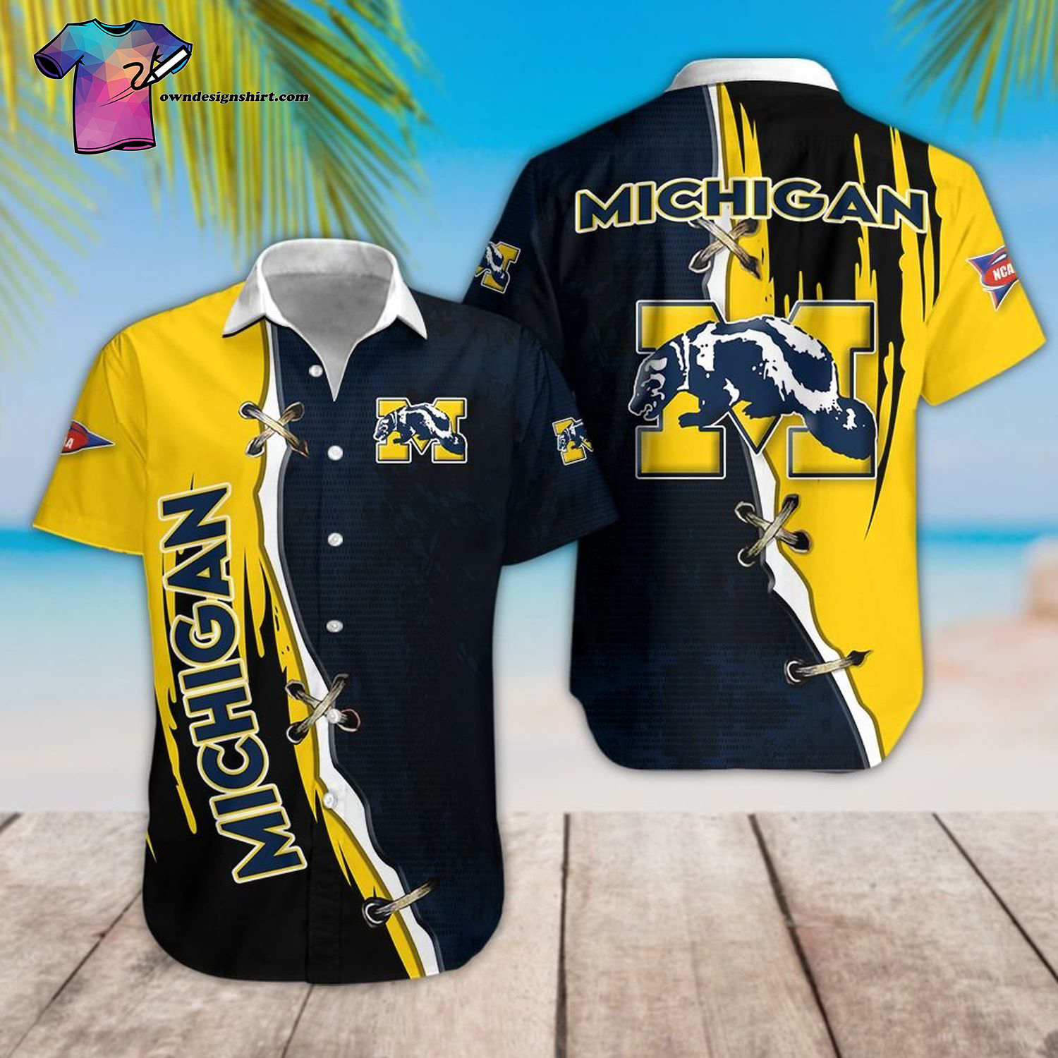 Michigan Wolverines Sport Team Hawaiian Shirt Michigan Wolverines Sport Team Hawaiian Shirt
