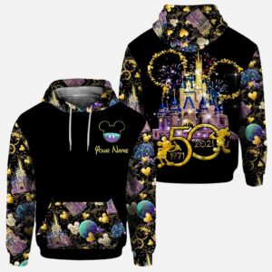 Mickey Mouse 50Th Anniversary Magic Kingdom Custom Name 3D Shirt