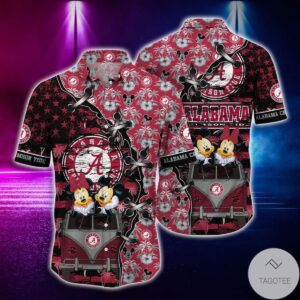 Mickey Mouse Alabama Crimson Tide Ncaa Hawaiian Shirt