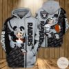 Mickey Mouse Las Vegas Raiders 3D Hoodie