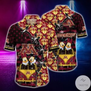 Mickey Mouse Minnesota Golden Gophers Ncaa Hawaiian Shirt