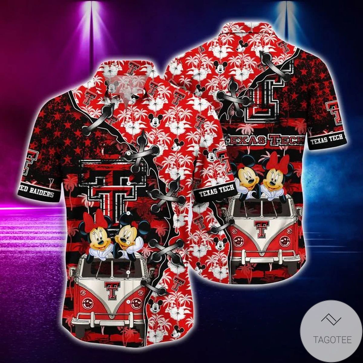 Mickey Mouse Texas Tech Red Raiders Ncaa Hawaiian Shirt Mickey Mouse Texas Tech Red Raiders Ncaa Hawaiian Shirt